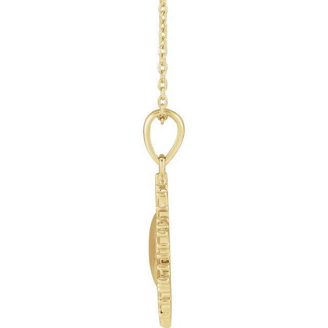 14K Yellow Sun 16-18' Necklace