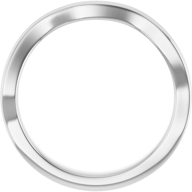 14K White Freeform Ring