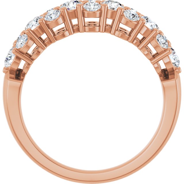 14K Rose 1 CTW Lab-Grown Diamond Anniversary Band