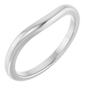 14K White Matching Band