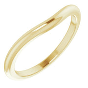 14K Yellow Band for 6.5 mm Round Ring