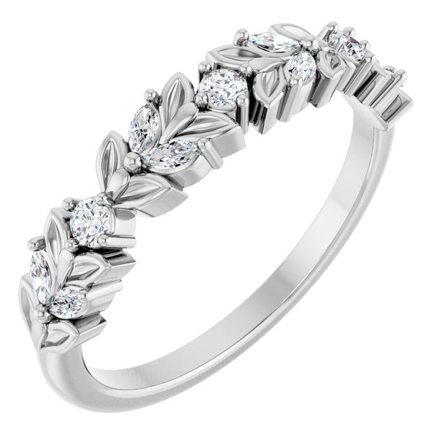 14K White 1/4 CTW Natural Diamond Anniversary Band