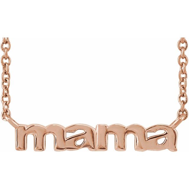 14K Rose Mama 16' Necklace