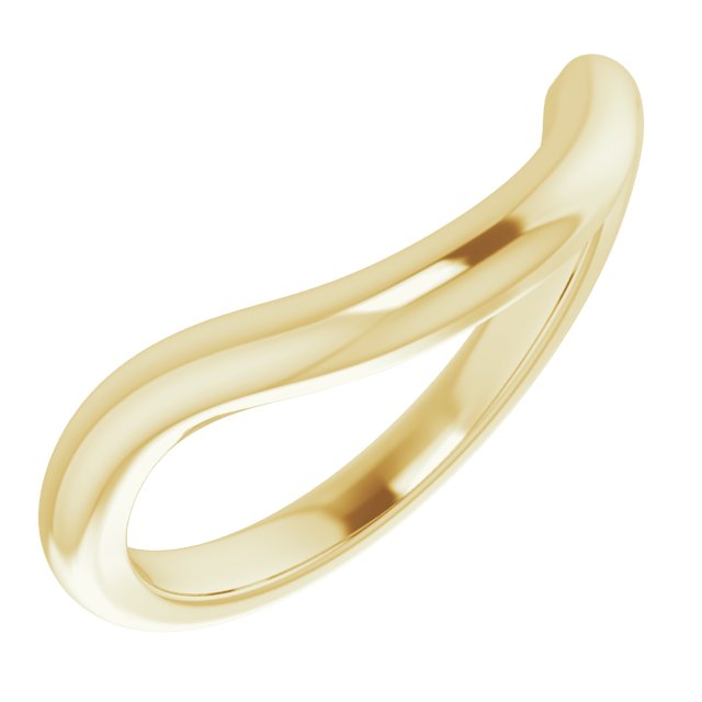 14K Yellow Band for 9.4 mm Round Ring