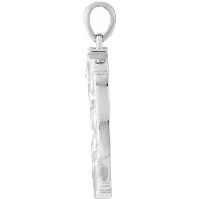 Sterling Silver Western Boot Pendant