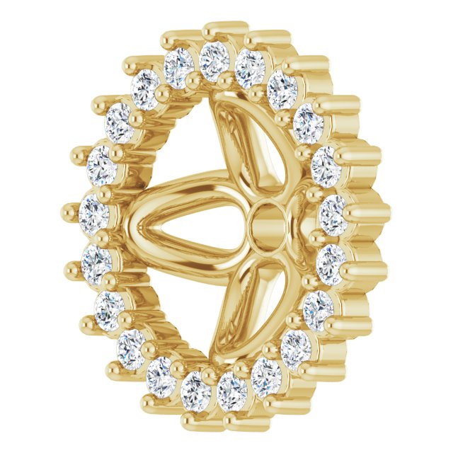 14K Yellow 1/6 CTW Natural Diamond Earring Jackets