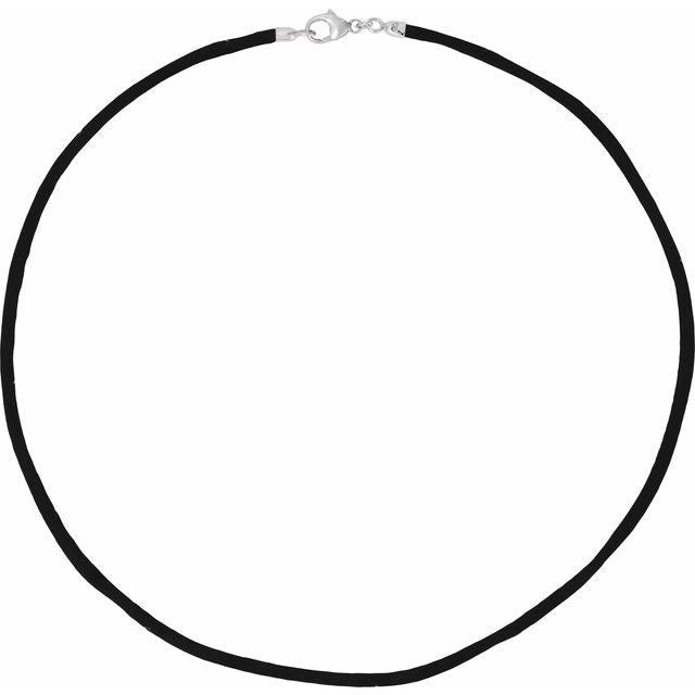 Black 2.25 mm Silk 16' Cord