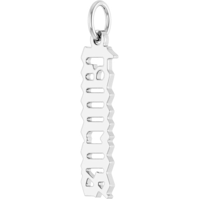 Sterling Silver Gothic Taurus Pendant