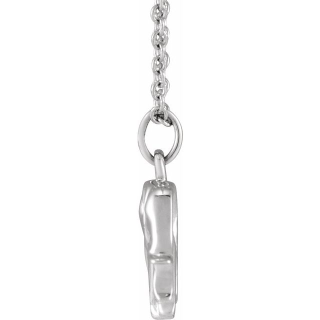 14K White Elephant 16-18' Necklace