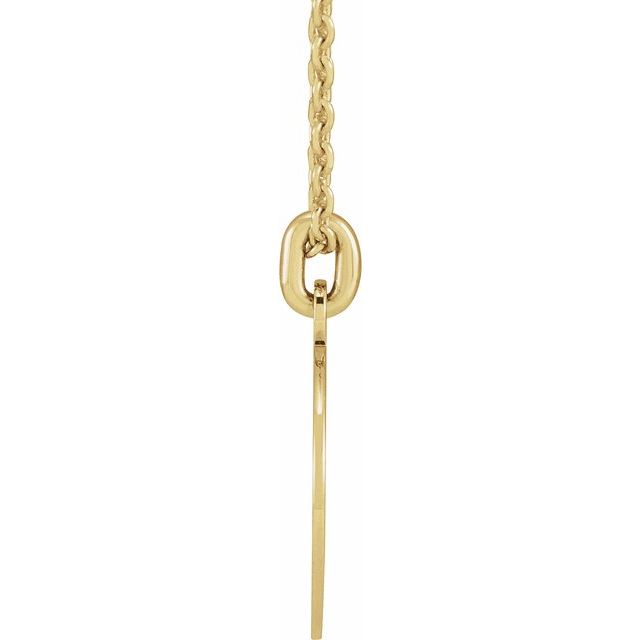 14K Yellow Compass 20' Necklace