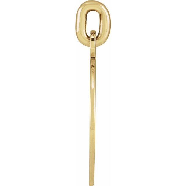 14K Yellow Compass Pendant