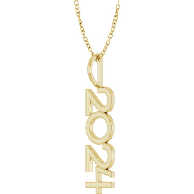 14K Yellow 2024 Year 16-18' Necklace