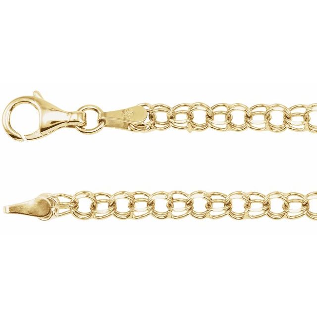 14K Yellow 3.75 mm Cable 7' Chain