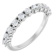 14K White 5/8 CTW Lab-Grown Diamond Anniversary Band
