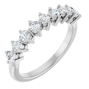 14K White 1/2 CTW Lab-Grown Diamond Anniversary Band