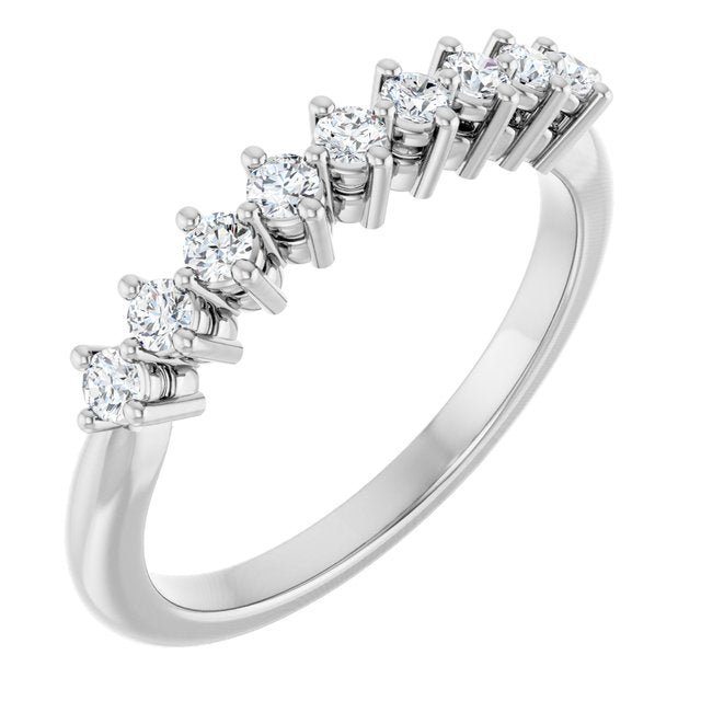 14K White 1/4 CTW Lab-Grown Diamond Anniversary Band