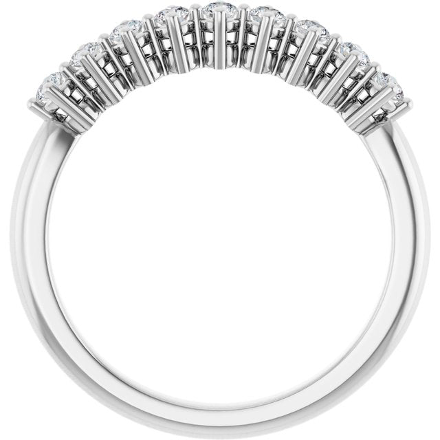 14K White 1/4 CTW Lab-Grown Diamond Anniversary Band