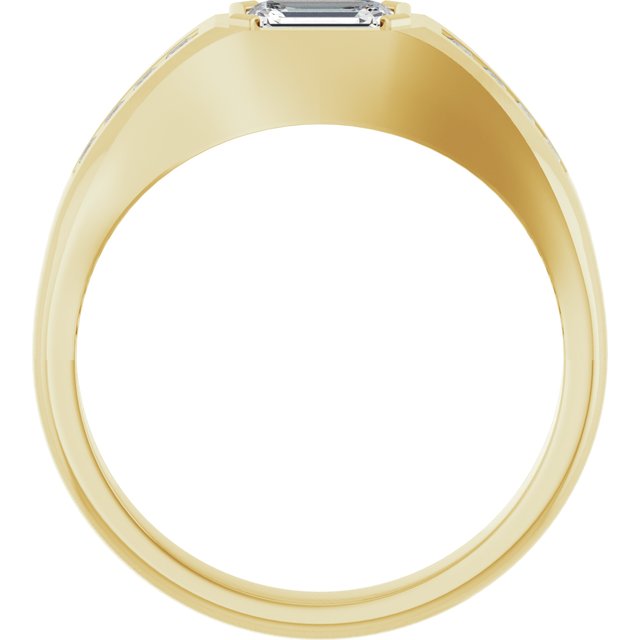 14k Yellow 9/10 Ctw Lab-grown Diamond Band