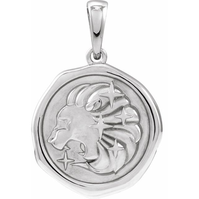 Sterling Silver Lion Spirit Animal Pendant