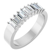 14K White 1/2 CTW Lab-Grown Diamond Anniversary Band
