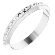 14K White 3 mm Matching Band Size 7