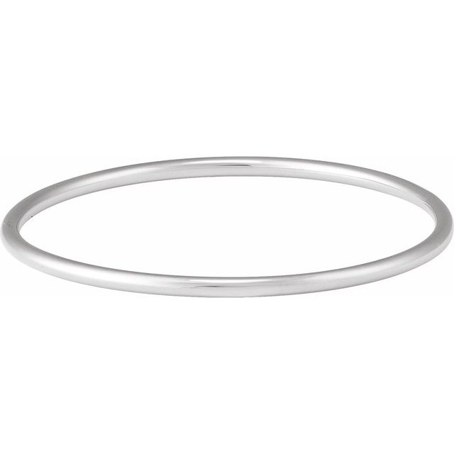 Sterling Silver 3 mm Bangle 7 1/2' Bracelet