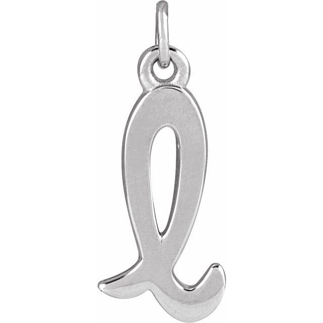 Sterling Silver Petite Initial L Pendant