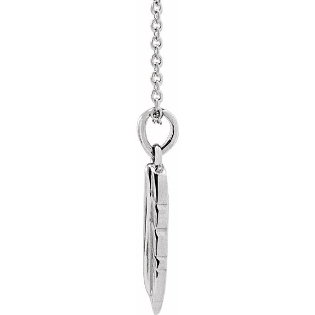 Sterling Silver Feather 16-18' Necklace