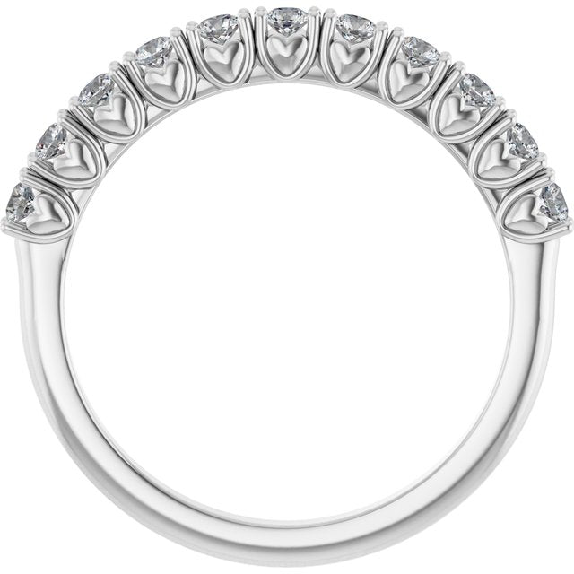 14K White 1/3 CTW Lab-Grown Diamond Anniversary Band