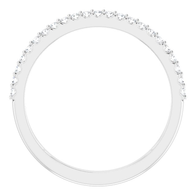14K White 1/6 CTW Lab-Grown Diamond Matching Band