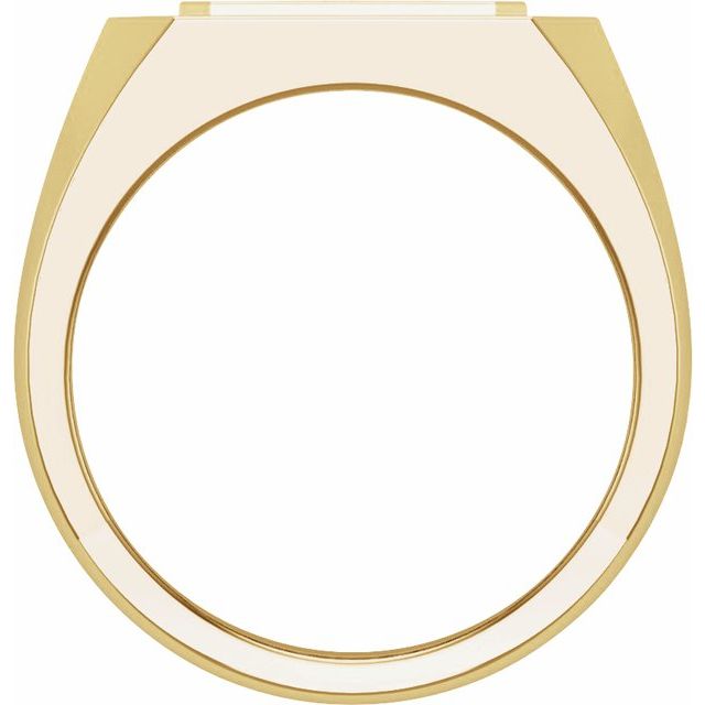 14K Yellow 9/10 CTW Lab-Grown Diamond Mens Band