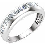 14K White 1/2 CTW Natural Diamond Anniversary Band