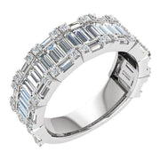 14K White 2 CTW Lab-Grown Diamond Anniversary Band