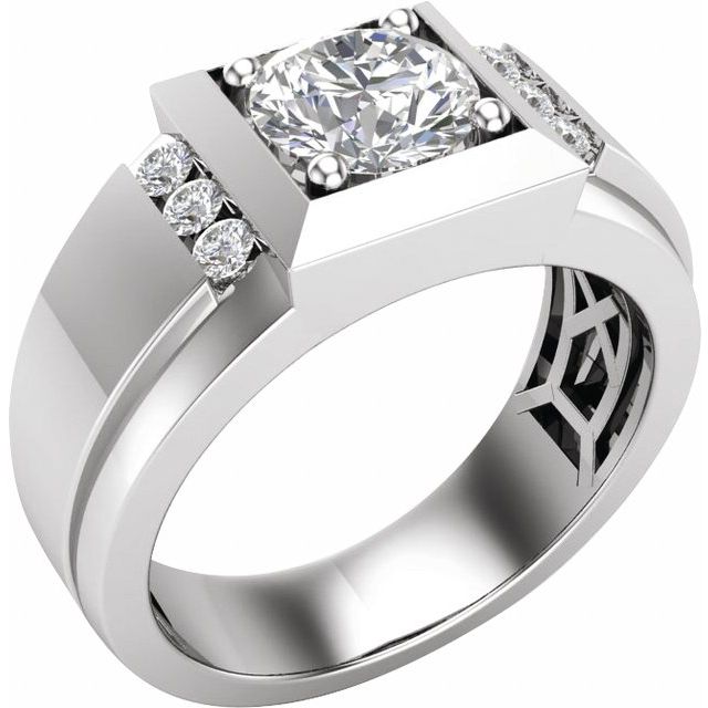 14K White 1 3/4 CTW Lab-Grown Diamond Band