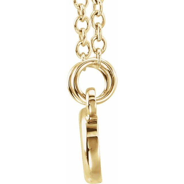 14K Yellow Tiny Posh® Infinity-Inspired 16-18' Necklace