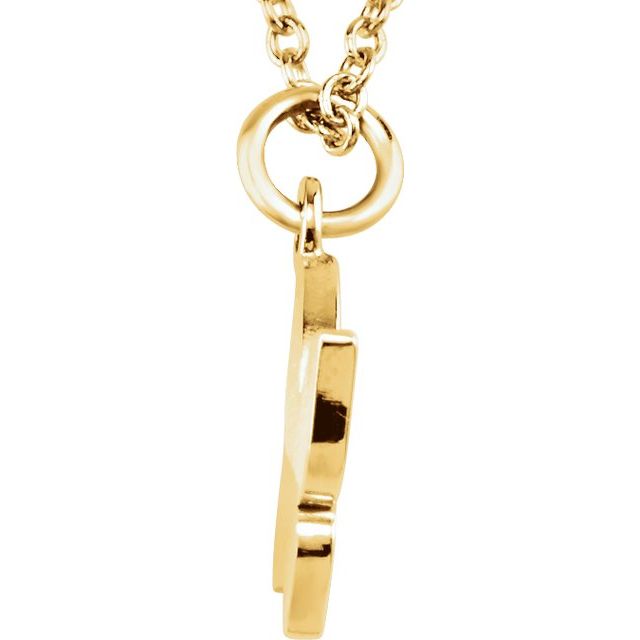 14K Yellow Tiny Posh® Butterfly 16-18' Necklace