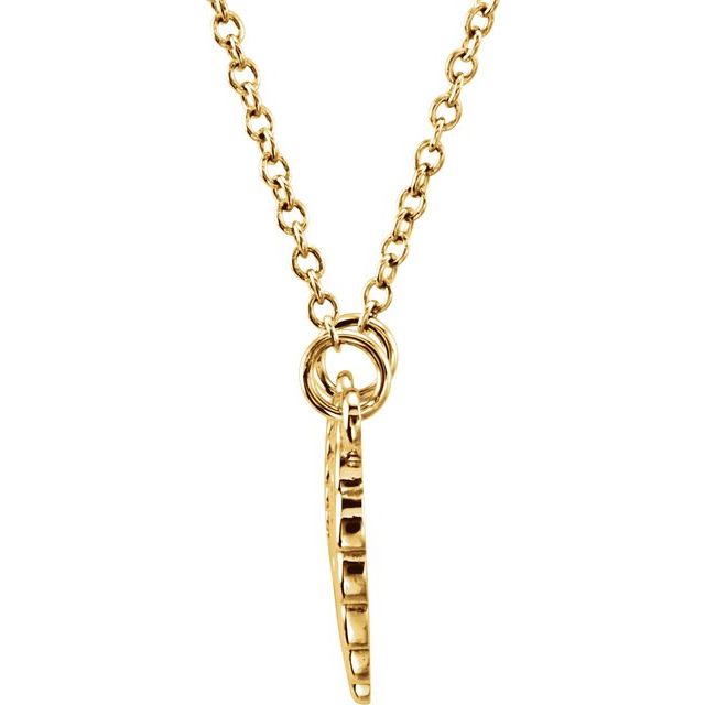 14K Yellow Tiny Posh® Angel Wings 16-18' Necklace