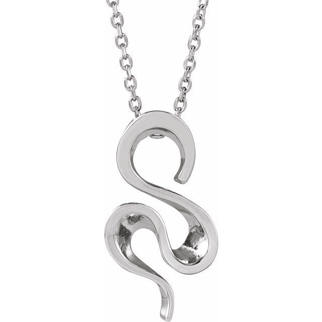 Sterling Silver Freeform 16-18' Necklace