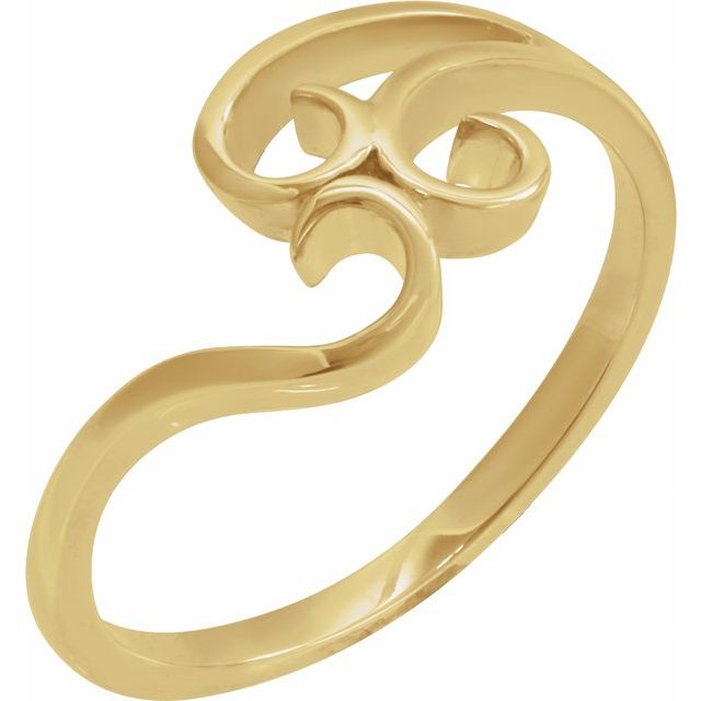 14K Yellow Freeform Ring