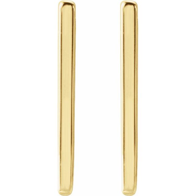 14K Yellow Geometric Hinged 20mm Hoop Earrings