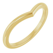 14K Yellow Band for 6.5 mm Round Ring