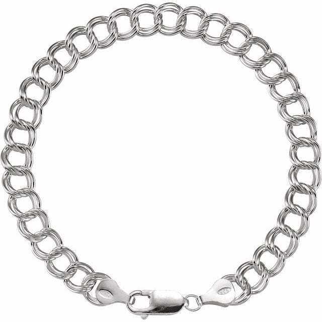Sterling Silver 7 mm Curb 8' Chain
