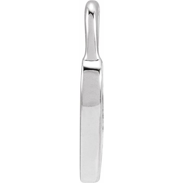 Sterling Silver Pink Enamel Heart Pendant