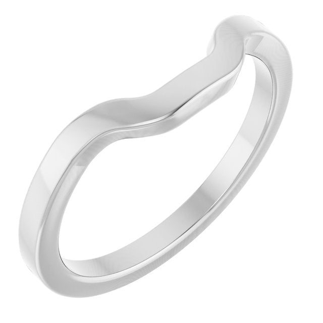14K White Matching Band