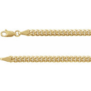 14K Yellow 4.4 mm Hollow Miami Cuban Curb 24' Chain