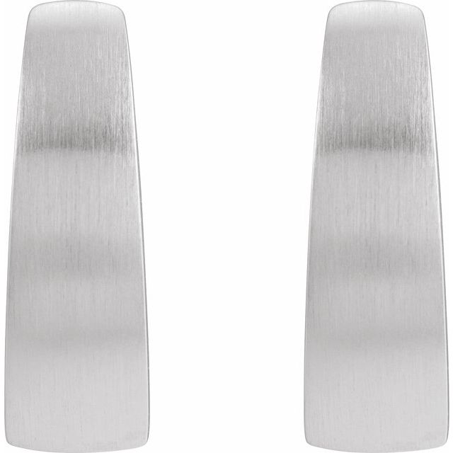 Sterling Silver 24.2 mm Hinged Hoop Earrings