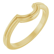 14K Yellow Contour Band