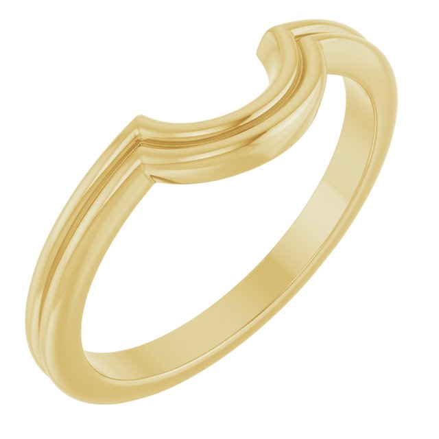 14K Yellow Contour Band