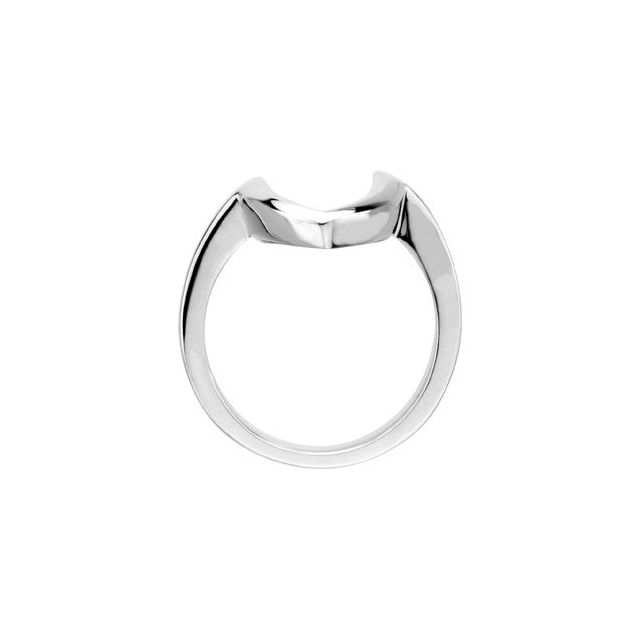 14K White Freeform Ring