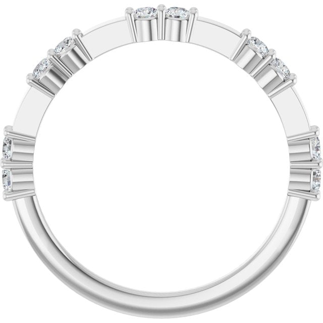 14K White 1/4 CTW Lab-Grown Diamond Anniversary Band